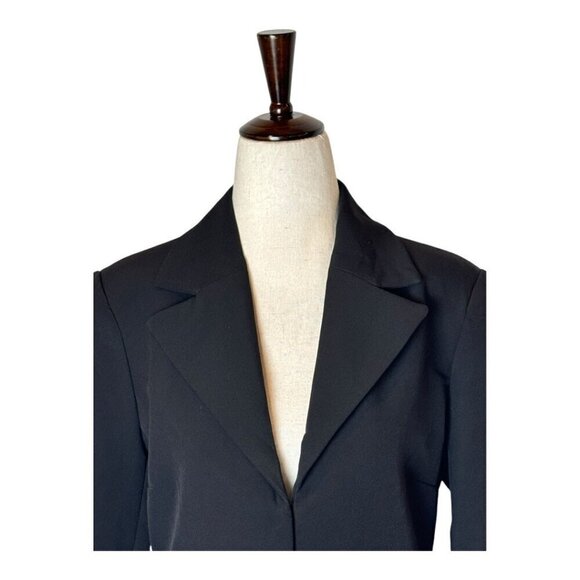 House Of Harlow 1960 Blazer‎ Women Small Black Cropped Rhinestone Fringe Coat - Picture 4 of 12